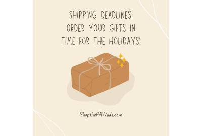 Shipping deadlines: Order your gifts in time for the holidays!