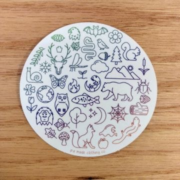 Nature Circle Sticker